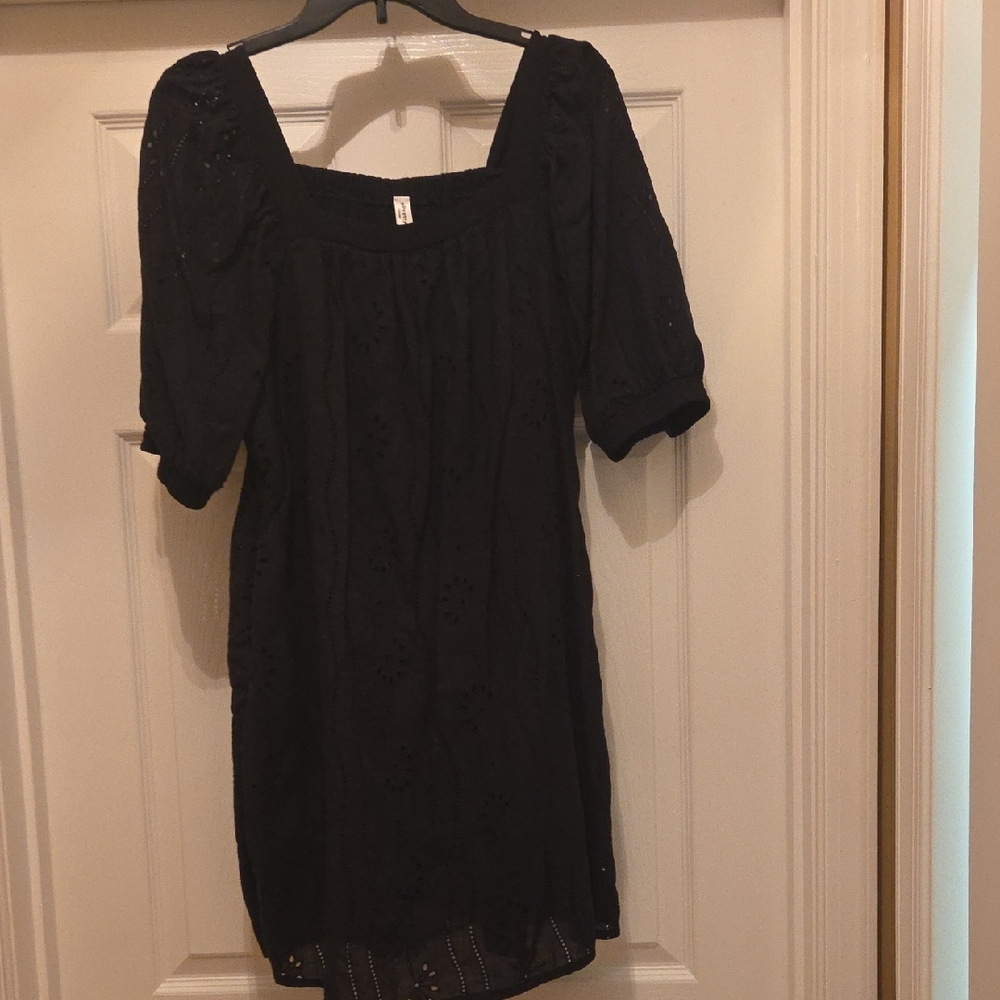 ePretty Eyelet Black Babydoll dress
